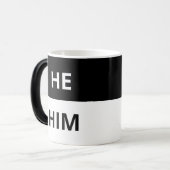 白黒モーフィングマグの発音 モーフィングマグカップ (正面左)