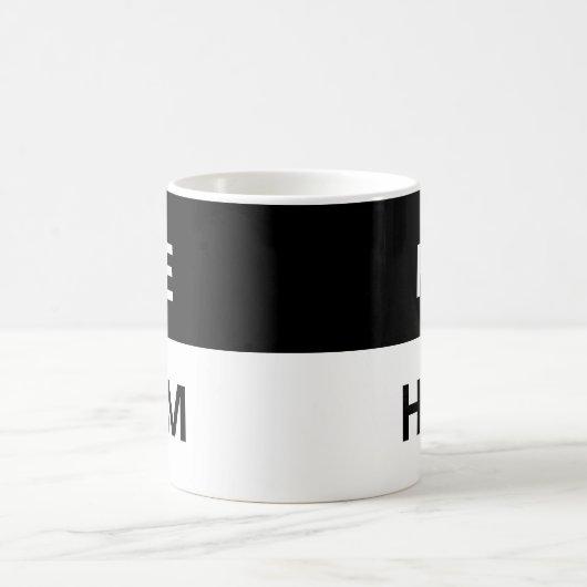 白黒モーフィングマグの発音 モーフィングマグカップ (中央)