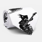 白黒ヤギ遊はエレキギター ネクタイ (ロール)