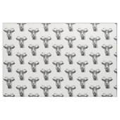 白黒ヤギ ファブリック (ファットクウォーター)