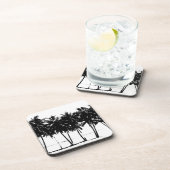 白黒ヤシの木のシルエット コースター (右側)