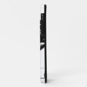 白黒ヤシの木のシルエット Case-Mate iPhoneケース (裏面/左)