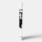 白黒ヤシの木のシルエット Case-Mate iPhoneケース (裏面 / 右)