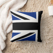 白黒ユニオンジャックハーフ クッション (ブランケット)