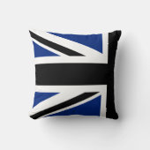 白黒ユニオンジャックハーフ クッション (正面)