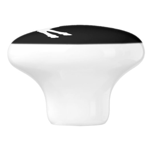 白黒ユニコーンはおとぎ話のノブを主演します セラミックノブ (側面)