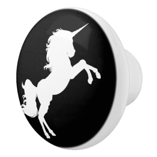 白黒ユニコーンはおとぎ話のノブを主演します セラミックノブ (右)