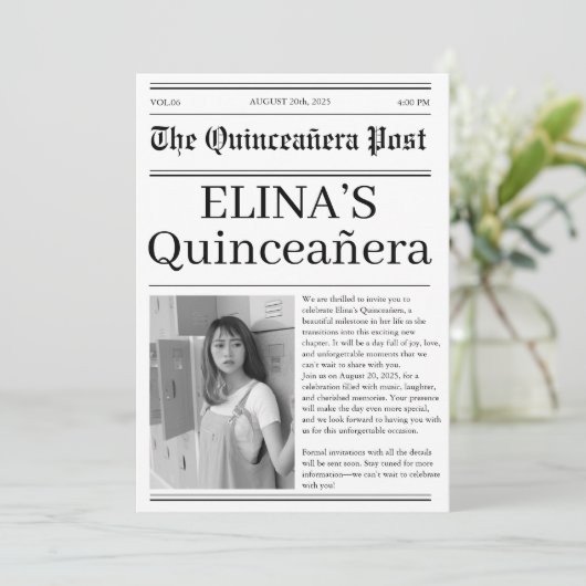 白黒ユニークのキンチェニェラの新聞写真 セーブザデート (スタンド正面)