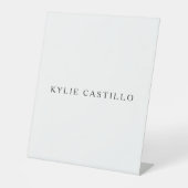 白黒ユニーククラシカルプロフェッショナル 台座サイン (正面)