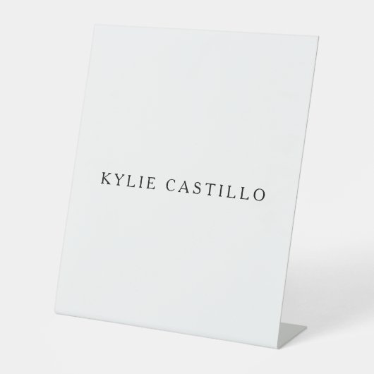 白黒ユニーククラシカルプロフェッショナル 台座サイン (正面)