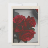 白黒ユニーククラシック結婚ズ 招待状 (裏面)