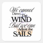 白黒ユニークグラフィックヴィンテージ スクエアシール (正面)