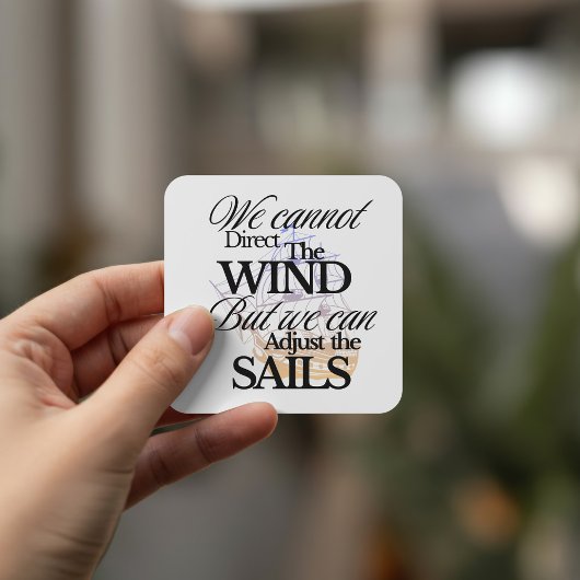 白黒ユニークグラフィックヴィンテージ スクエアシール