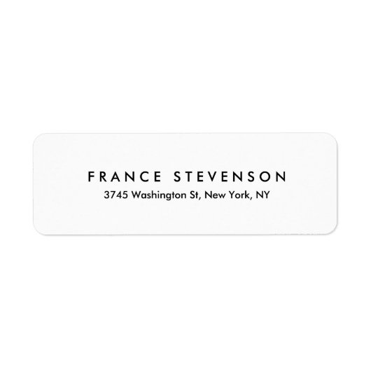 白黒ユニークシモダンック読み取り ラベル (正面)