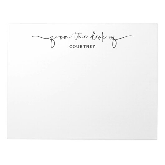 白黒ユニークスクリプトのスワップのデスクから ノートパッド (正面)