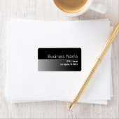 白黒ユニークビジネス差出人住所 ラベル (インサイチュ)