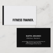白黒ユニークフィットネストレーナースペシャルソール 名刺 (正面/裏面)