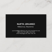 白黒ユニークフィットネストレーナースペシャルソール 名刺 (裏面)