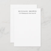 白黒ユニークプエレガントラン エンクロージャーカード (正面/裏面)