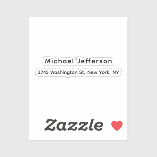 白黒ユニークプエレガントラン シール (シート)