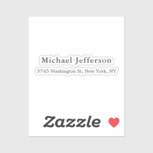 白黒ユニークプエレガントラン シール (シート)