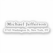 白黒ユニークプエレガントラン シール (正面)