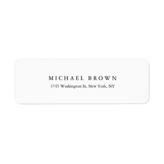 白黒ユニークプエレガントラン ラベル (正面)