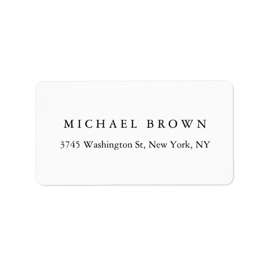 白黒ユニークプエレガントラン ラベル (正面)