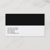 白黒ユニークプロフェッショナルコンサルタント 名刺 (裏面)