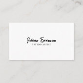 白黒ユニークローズタトゥーアーティスト 名刺 (裏面)