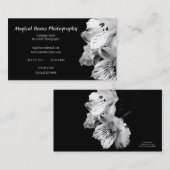 白黒ユリのプロフィールの名刺 名刺 (正面/裏面)