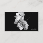 白黒ユリのプロフィールの名刺 名刺 (裏面)