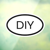 白黒ユーロスタイル楕円形3文字 ウィンドウサイン (シート3)