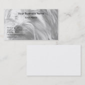 白黒ヨークシャテリアのヨークシャーテリアのポートレート 名刺 (正面/裏面)