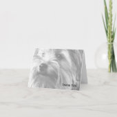 白黒ヨークシャーテリアヨークシャーテリア サンキューカード (正面)