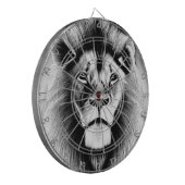 白黒ライオンのダーツ ダーツボード (正面左)