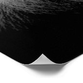 白黒ライオンの勇気やる気を起こさせる ポスター (角)