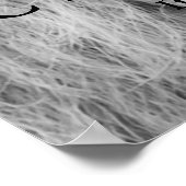 白黒ライオンアイチャレンジ感動的 ポスター (角)