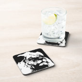 白黒ライオンアーポップ・アートのト コースター (右側)