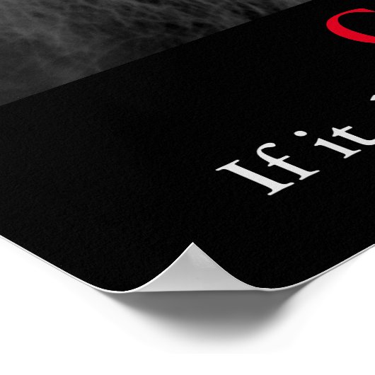 白黒ライオンチャレンやる気を起こさせるジ ポスター (角)