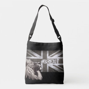 白黒ライオンユニ誇りを持ったオンジャック#Brexit クロスボディバッグ