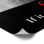 白黒ライオン動物チャレンジやる気を起こさせるズ ポスター (角)