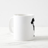 白黒ライオン コーヒーマグカップ (正面左)