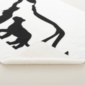 白黒ライオン シェルパブランケット (3/4)