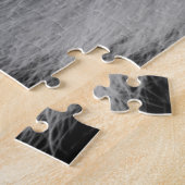 白黒ライオン ジグソーパズル (側面)