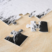 白黒ライオン ジグソーパズル (側面)