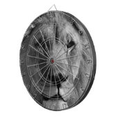 白黒ライオン ダーツボード (正面右)