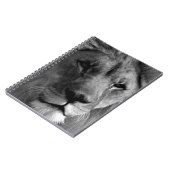 白黒ライオン ノートブック (左側)