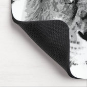 白黒ライオン マウスパッド (コーナー)