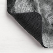 白黒ライオン マウスパッド (コーナー)